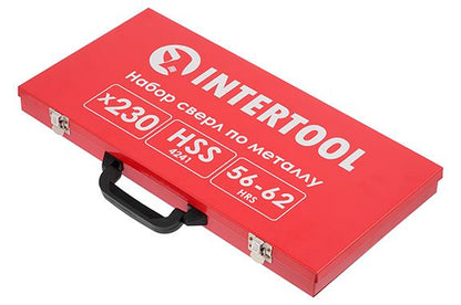 Набор сверл по металлу Intertool - 230 шт. (1-13 мм)