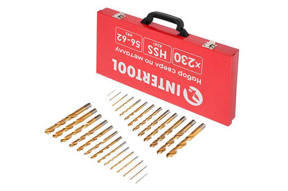 Набор сверл по металлу Intertool - 230 шт. (1-13 мм)