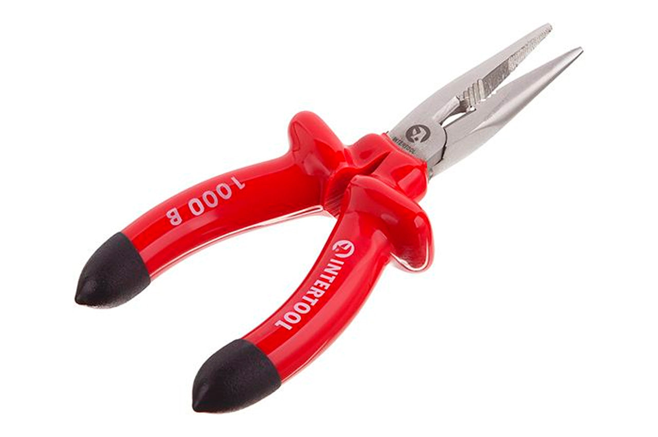 Щипцы удлиненные прямые Intertool - 160 мм 1000В