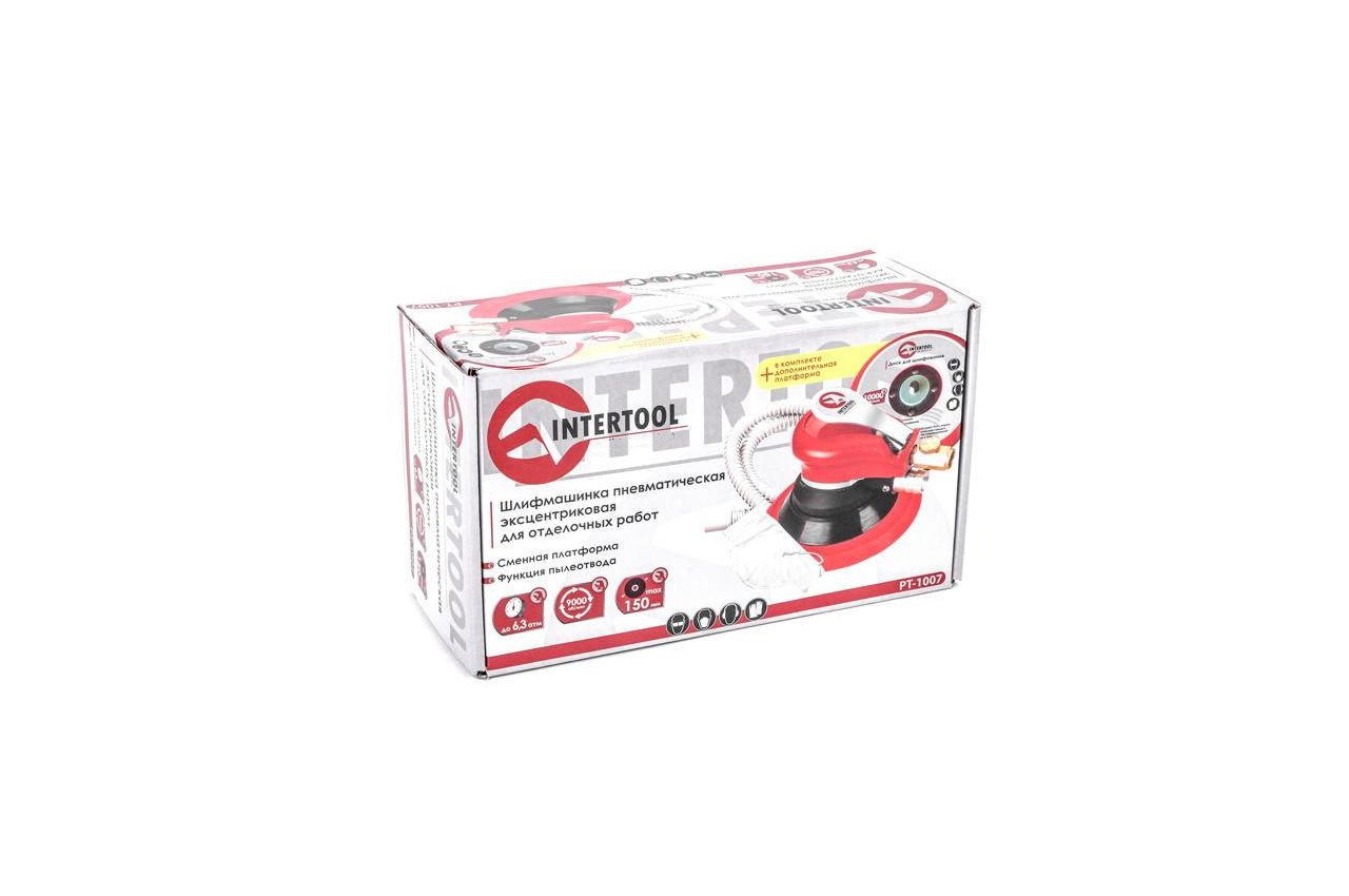 Шлифмашина эксцентриковая пневматическая Intertool - 150 мм