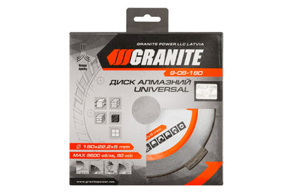 Диск алмазный Granite - 180 мм плитка