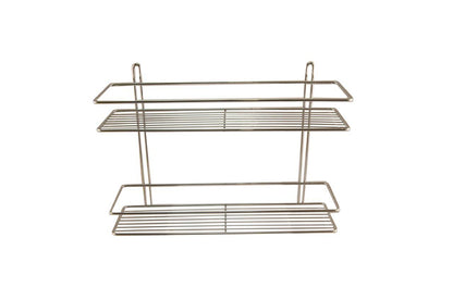 Полка для ванной FZB - 110 x 400 x 250 мм прямая двойная