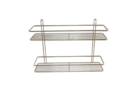 Полка для ванной FZB - 110 x 400 x 250 мм прямая двойная