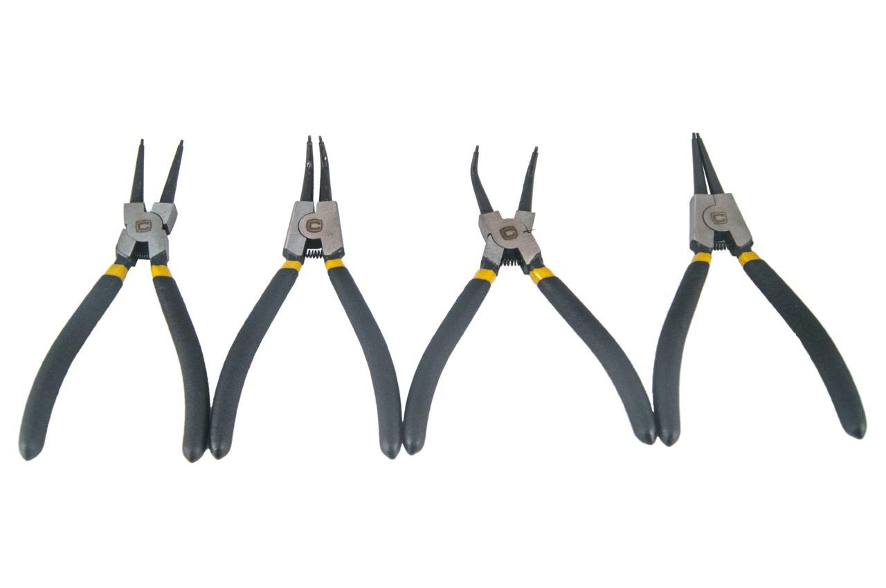 Набор щипцов для стопорных колец Сила - 175 мм (4 шт.) Pro