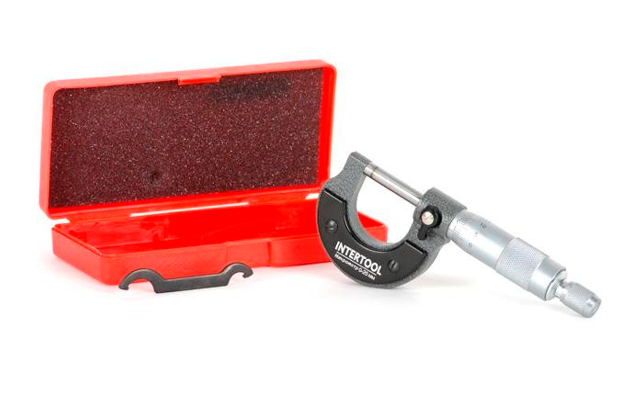 Микрометр Intertool - 0 x 25 мм 0,01 мм