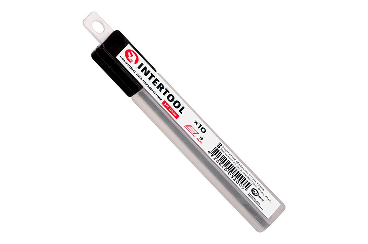 Лезвие сегментное Intertool - 9 мм (10 шт.)