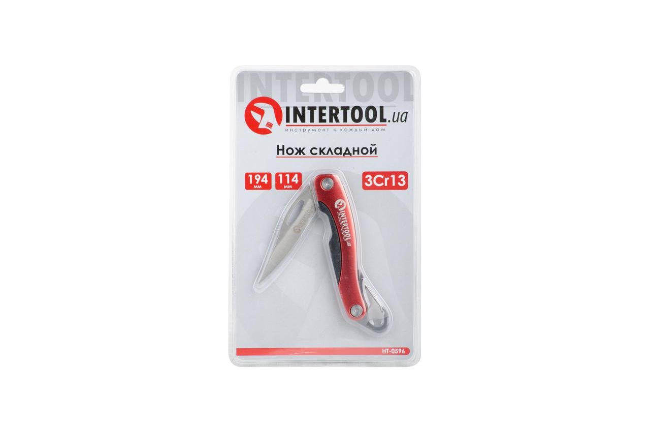 Нож универсальный Intertool - 194 мм складной HT-0596