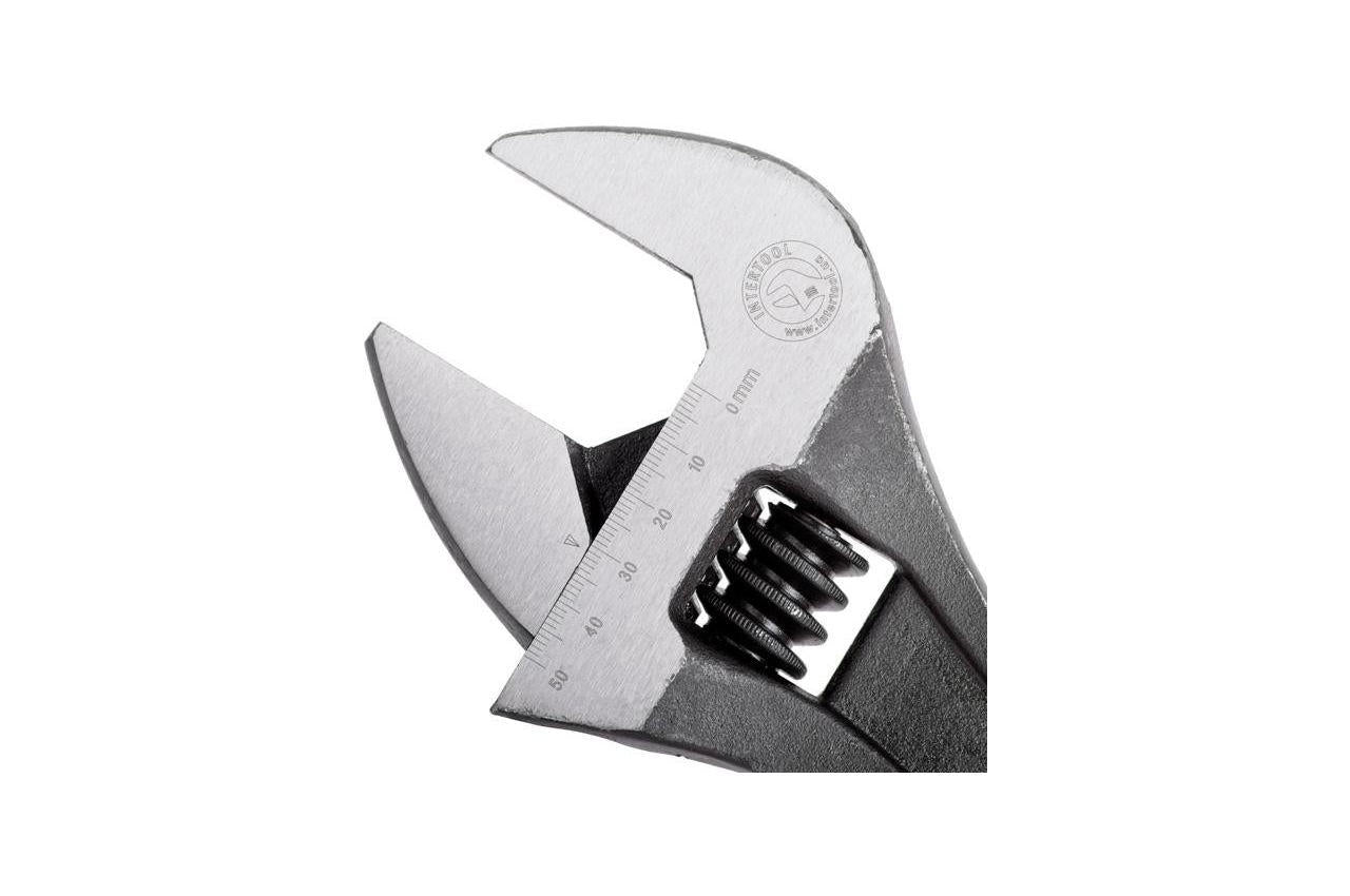 Ключ разводной Intertool - 375 мм (0-50 мм) фосфатированный