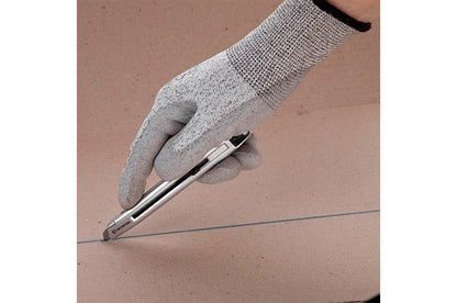 Нож Intertool - 9 мм двойной фиксатор, металлический