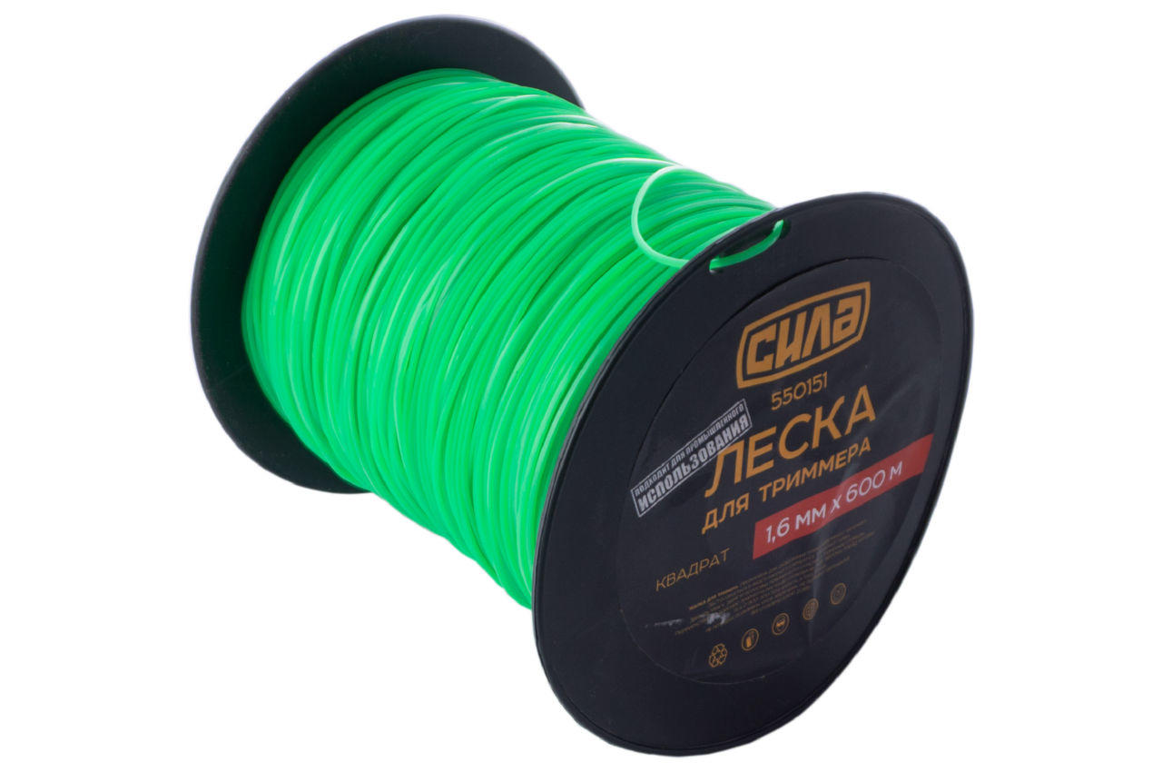Леска для триммера Сила - 2,4 мм x 450 м квадрат