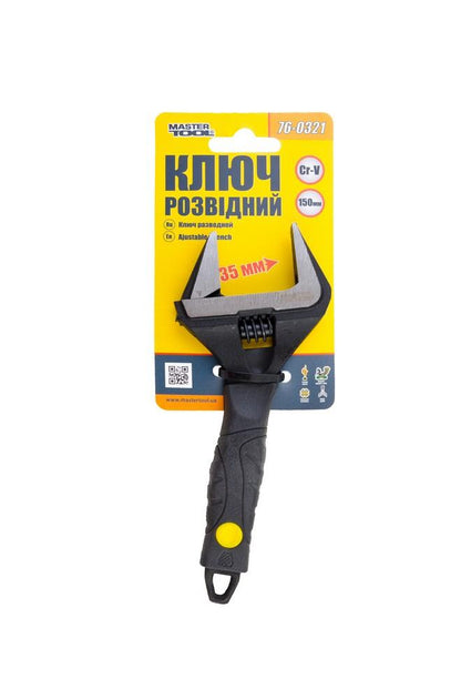 Ключ разводной Mastertool - 150 мм (0-34 мм) расширенный захват