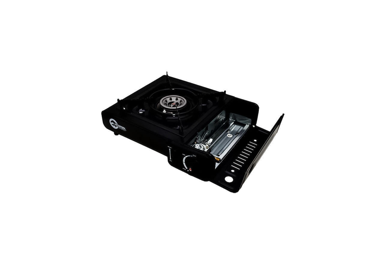 Плита газова портативна Intertool - 342 x 275 x 113 мм з адаптером