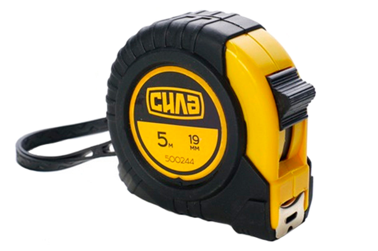 Рулетка Сила - 5 м x 19 мм обрезиненная