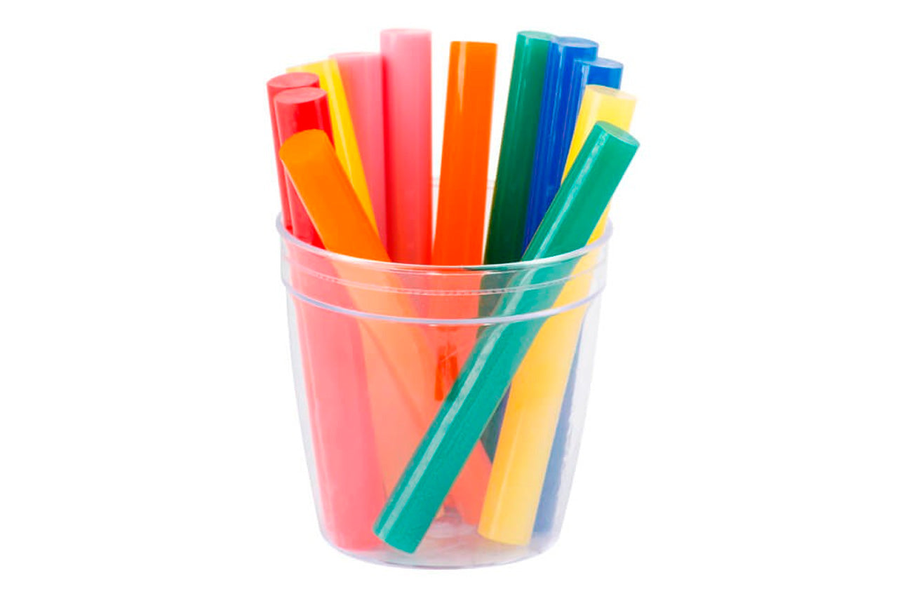 Клеевые стержни Intertool - 11,2 x 100 мм цветные (12 шт.)