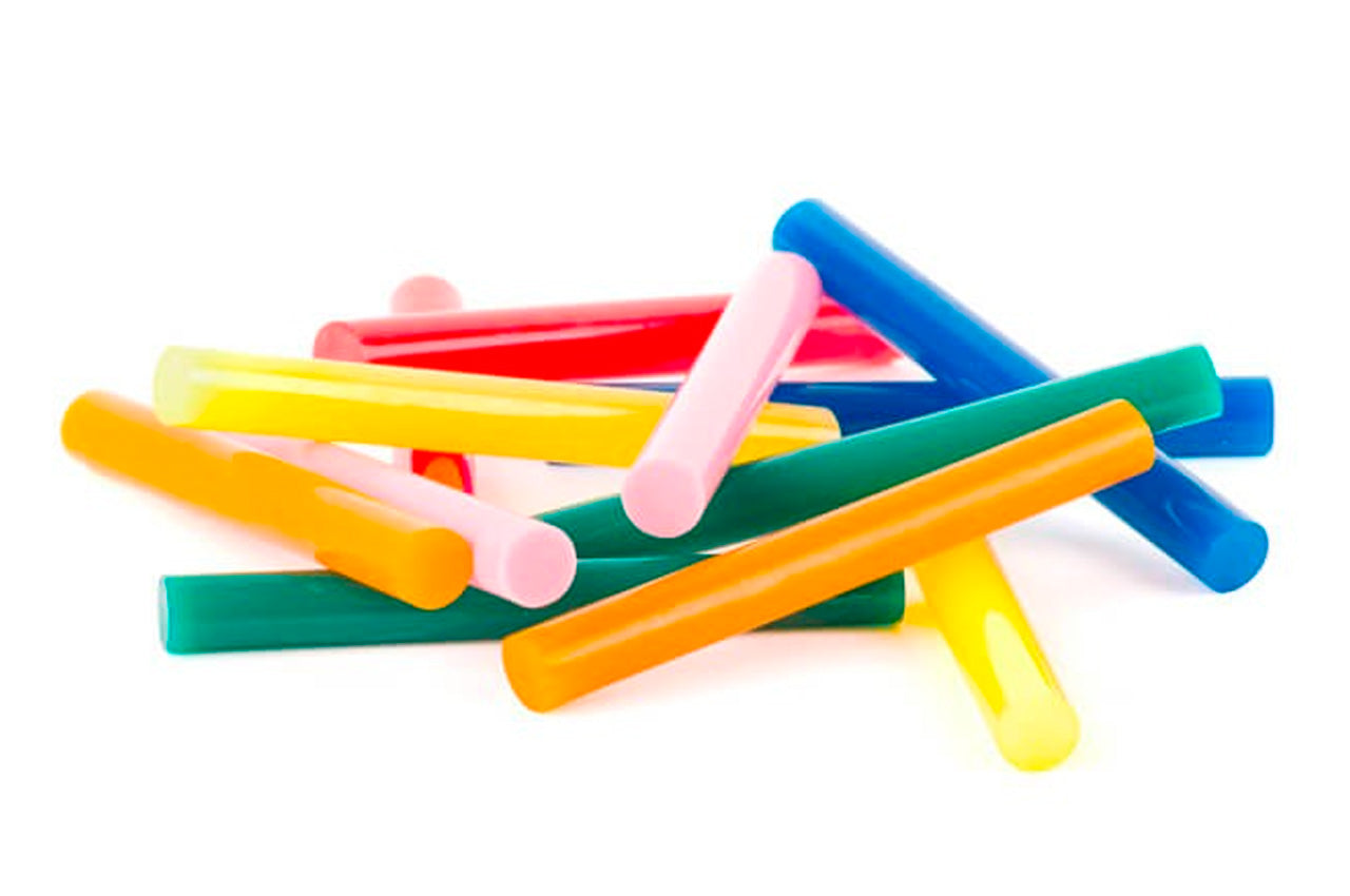 Клеевые стержни Intertool - 11,2 x 100 мм цветные (12 шт.)