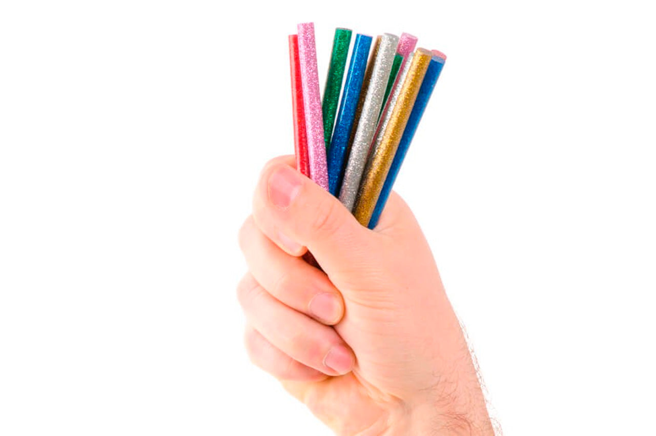 Клеевые стержни Intertool - 7,4 x 100 мм цветные перламутровые (12 шт.)