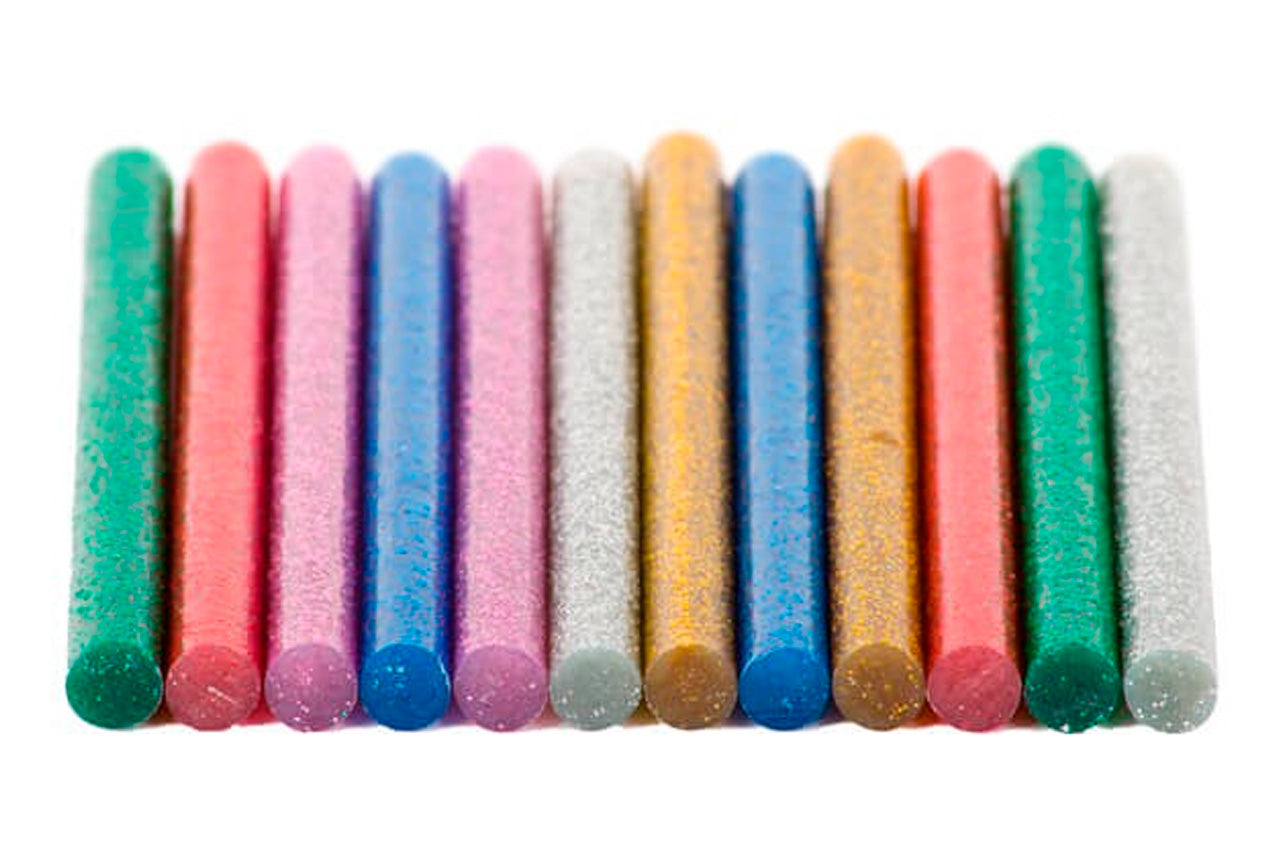 Клеевые стержни Intertool - 7,4 x 100 мм цветные перламутровые (12 шт.)