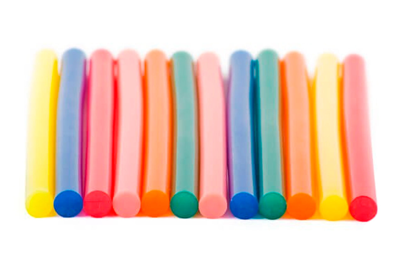 Клеевые стержни Intertool - 11,2 x 200 мм цветные (12 шт.)