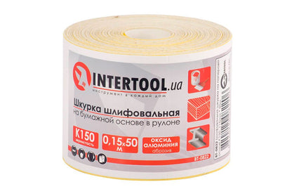 Шлифовальная шкурка Intertool - 115 мм x 50 м x P150 бумага