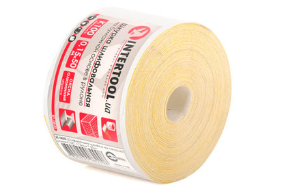 Шлифовальная шкурка Intertool - 115 мм x 50 м x P100 бумага