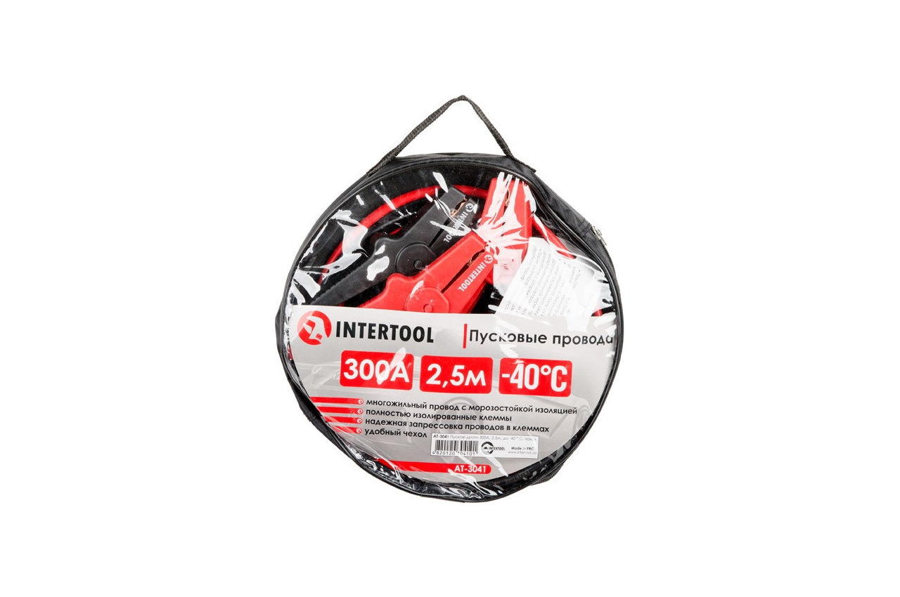 Провода пусковые Intertool - 300 A x 2,5 м