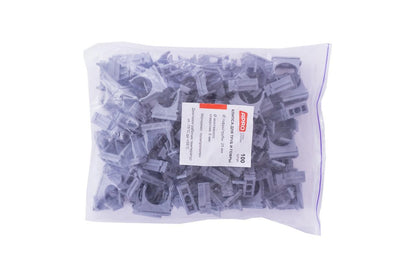 Клипса для гофры Apro - 25 мм серая (50 шт.)