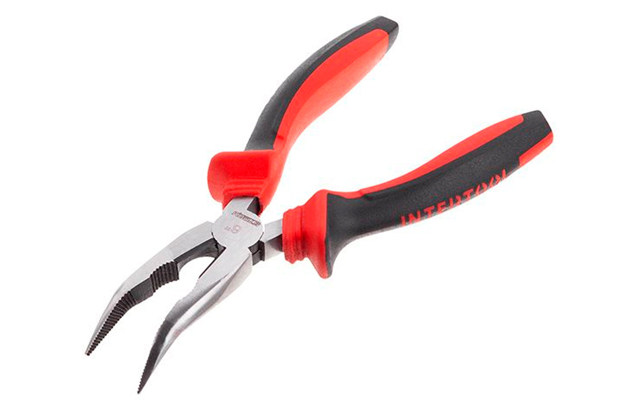 Плоскогубцы удлиненные изогнутые Intertool - 160 мм фосфат