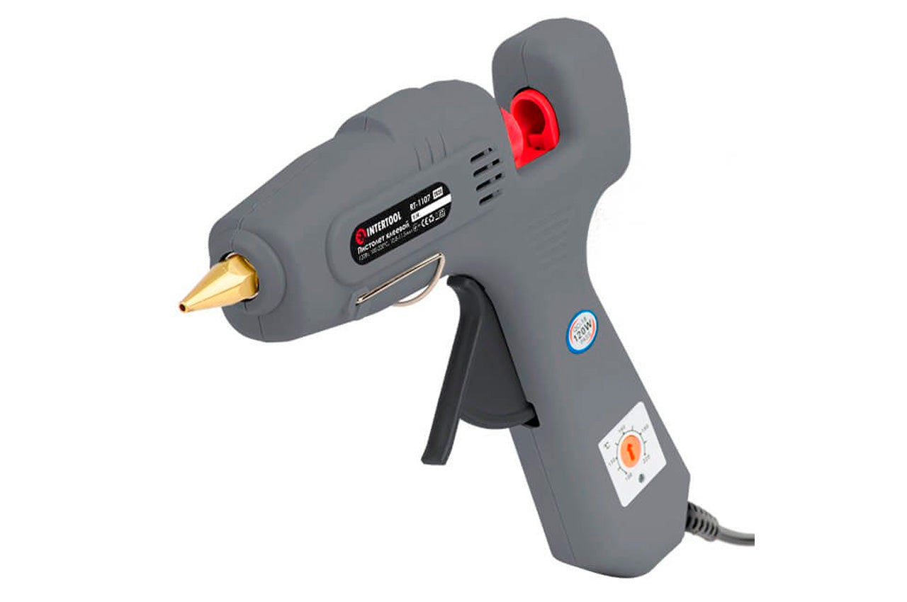 Пистолет клеевой Intertool - 11,2 мм x 120 Вт