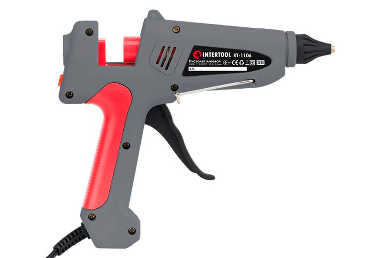 Пистолет клеевой Intertool - 11,2 мм x 100 Вт