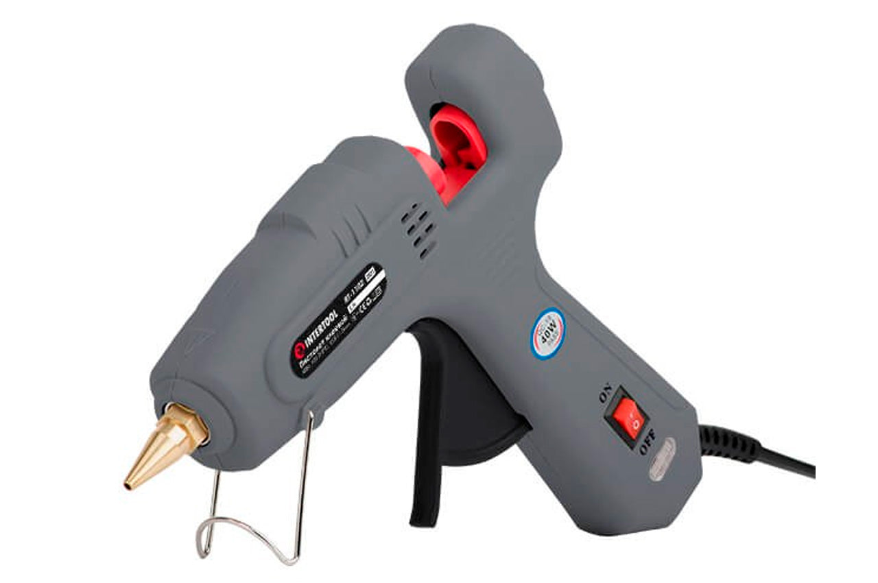 Пистолет клеевой Intertool - 11,2 мм x 40 Вт