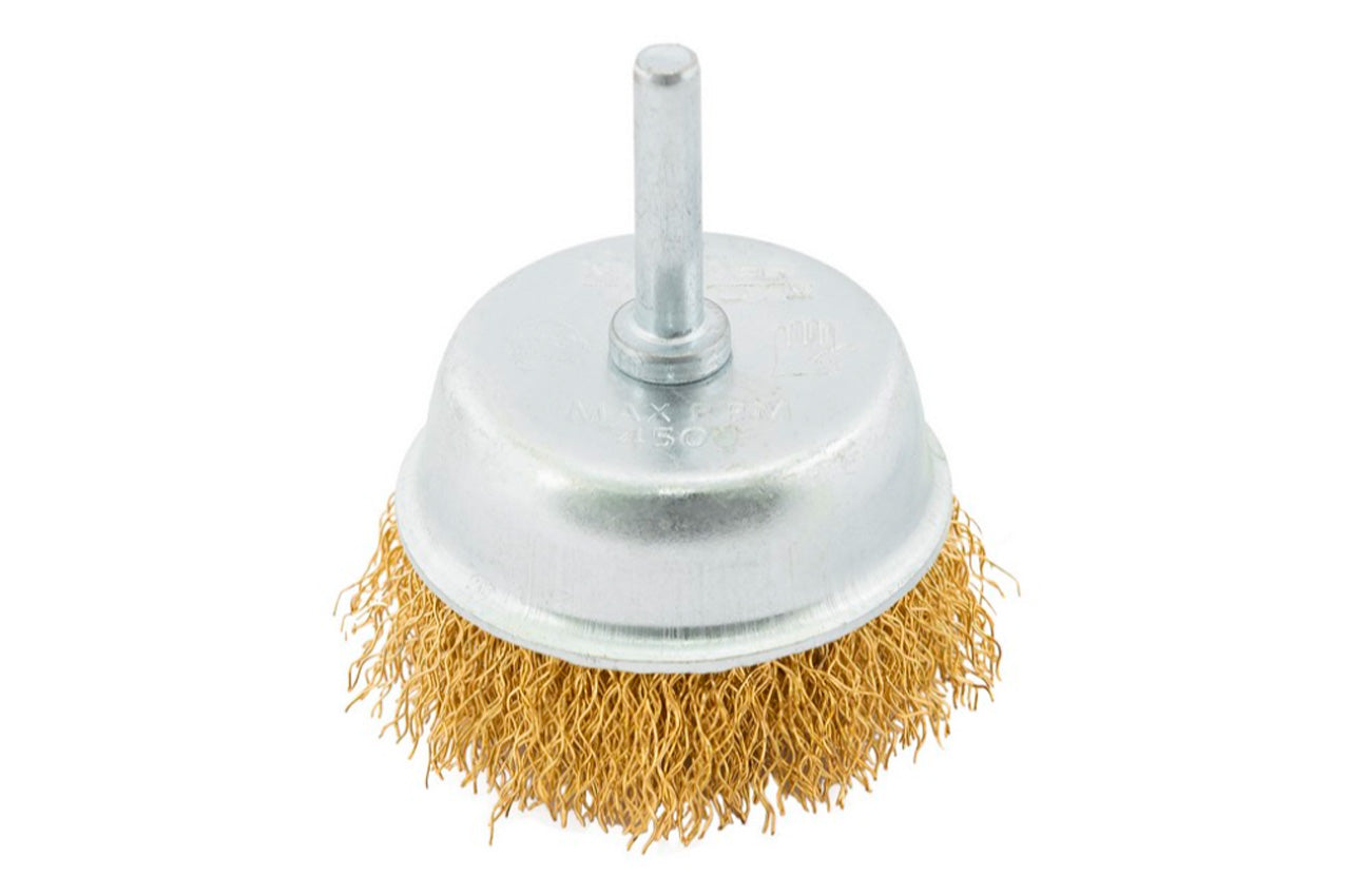 Щетка торцевая на дрель на дрель Mastertool - 65 мм рифленая