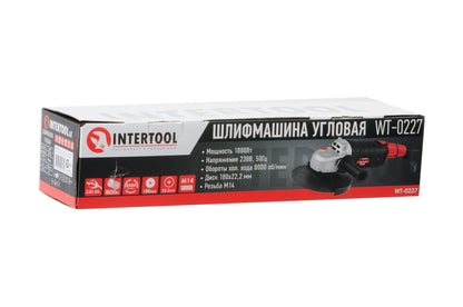 Угловая шлифмашина Intertool - 1800 Вт x 180 мм