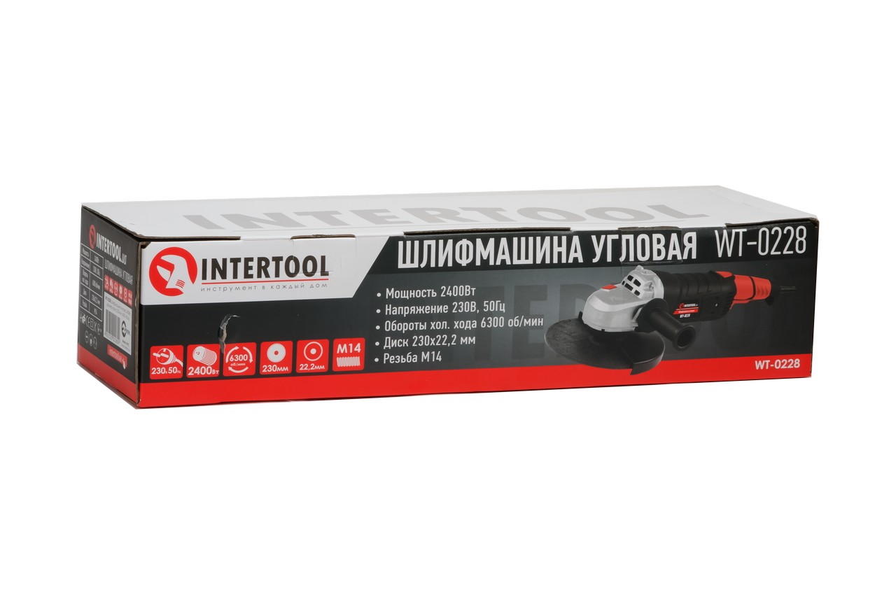 Угловая шлифмашина Intertool - 2400 Вт x 230 мм
