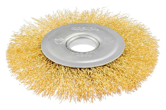 Щетка дисковая Mastertool - 100 x 22,2 мм рифленая