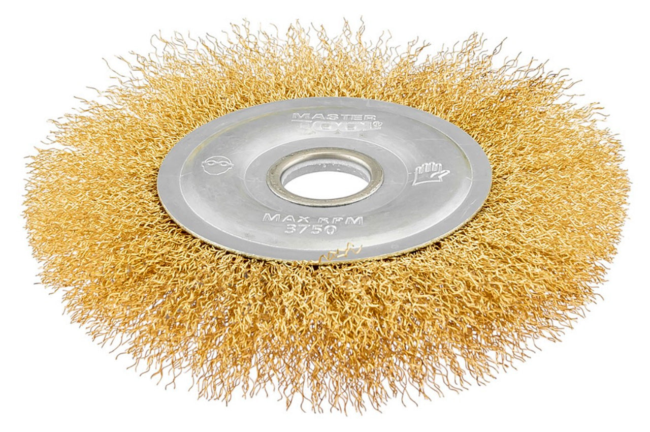 Щетка дисковая Mastertool - 150 x 22,2 мм рифленая