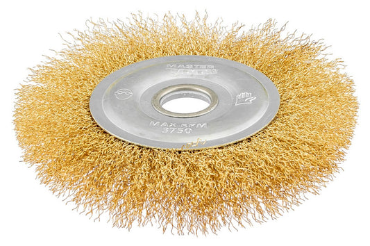 Щетка дисковая Mastertool - 150 x 22,2 мм рифленая