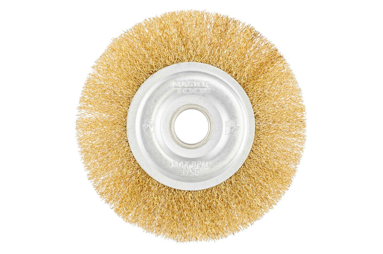 Щетка дисковая Mastertool - 150 x 22,2 мм рифленая