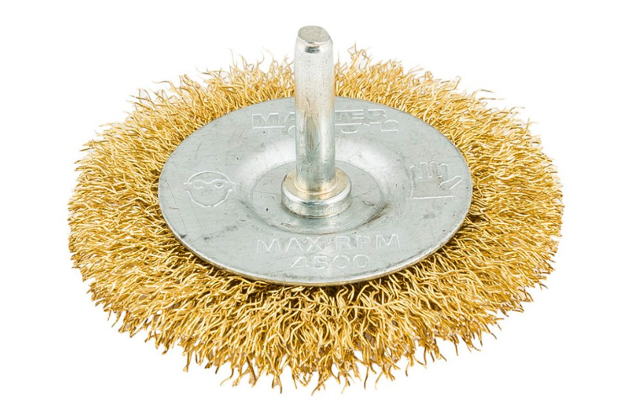 Щетка дисковая на дрель Mastertool - 75 мм рифленая