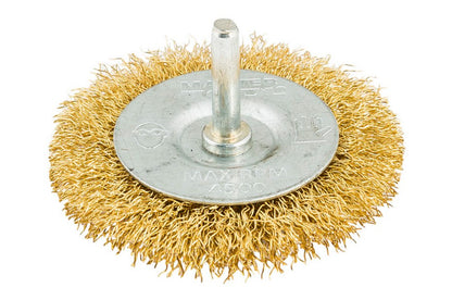 Щетка дисковая на дрель Mastertool - 75 мм рифленая