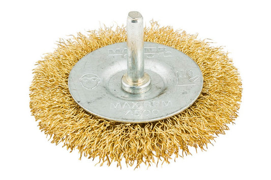 Щетка дисковая на дрель Mastertool - 75 мм рифленая