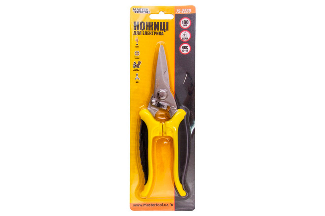 Ножиці електрика Mastertool - 180 мм