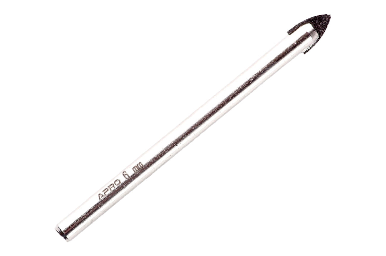 Сверло по стеклу и керамике Apro - 6 мм