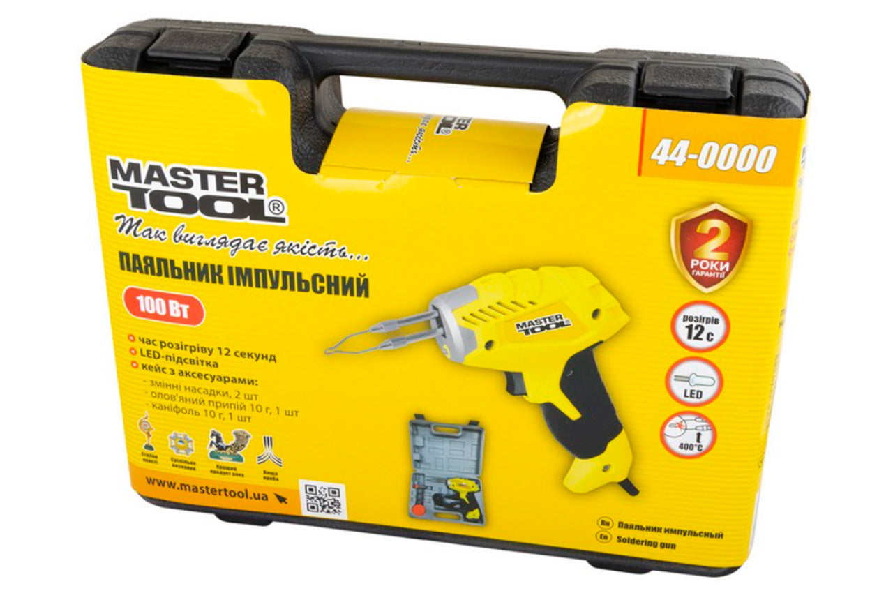 Паяльник импульсный Mastertool - 3-в-1 100 Вт