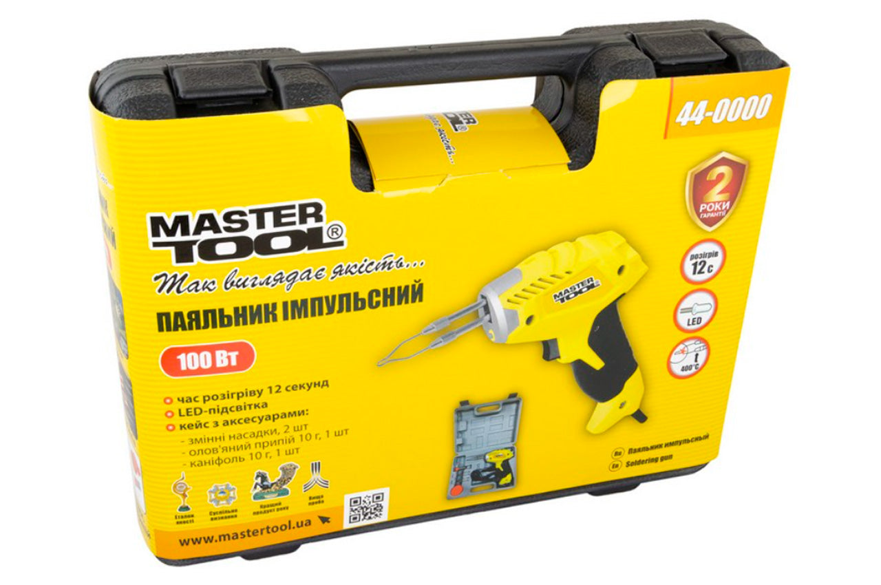 Паяльник импульсный Mastertool - 3-в-1 100 Вт
