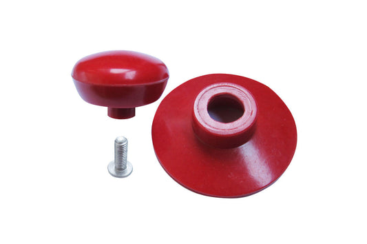 Ручка для кришки Empire - 35 мм ебонітова червона