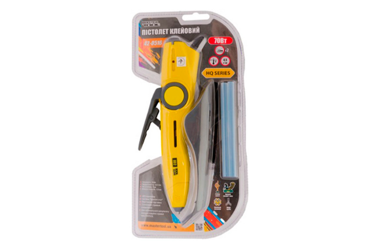 Пистолет клеевой Mastertool - 7,2 мм x 70Вт LED ручка