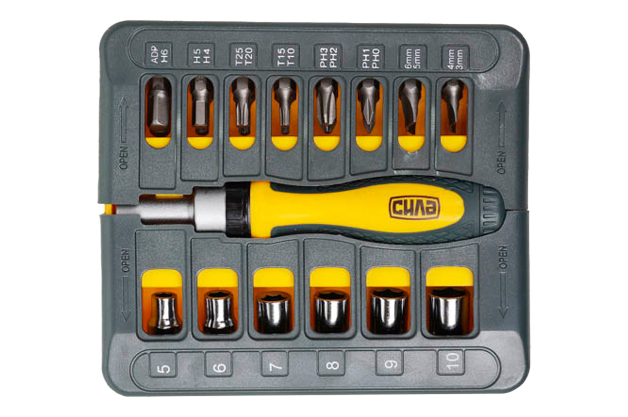 Отвертка Сила - 22 ед. реверсионная