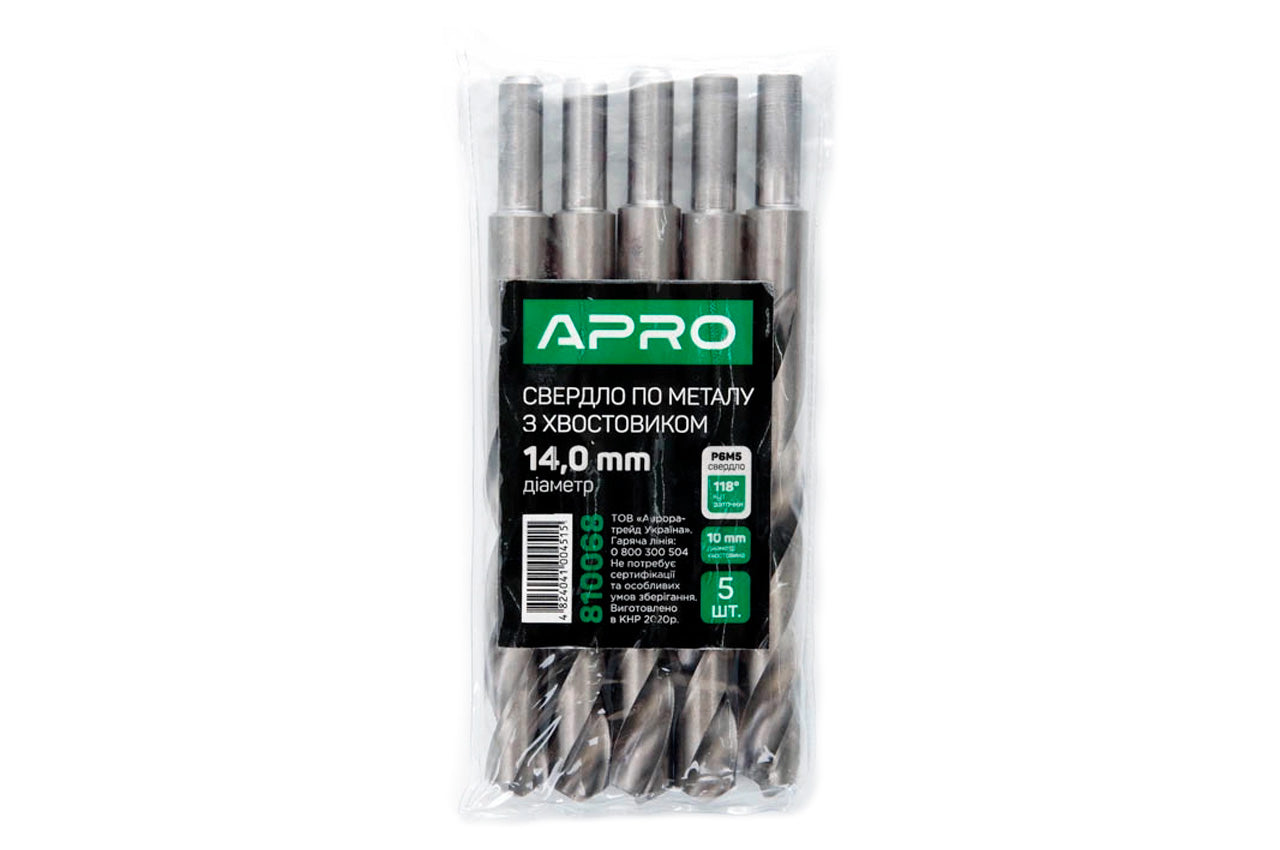 Сверло по металлу Apro - 14,0 мм Р6М5