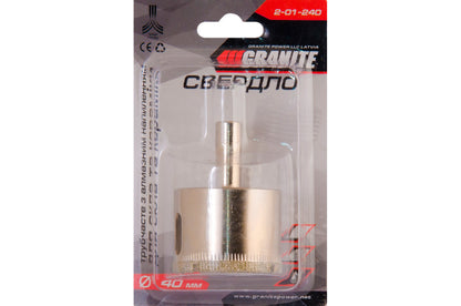 Сверло по стеклу и керамике трубчатое Granite - 40 мм