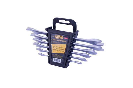 Набор рожковых ключей Сила - 6 шт. (6-17 мм)